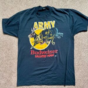 Vintage 90’s Budweiser Army tshirt